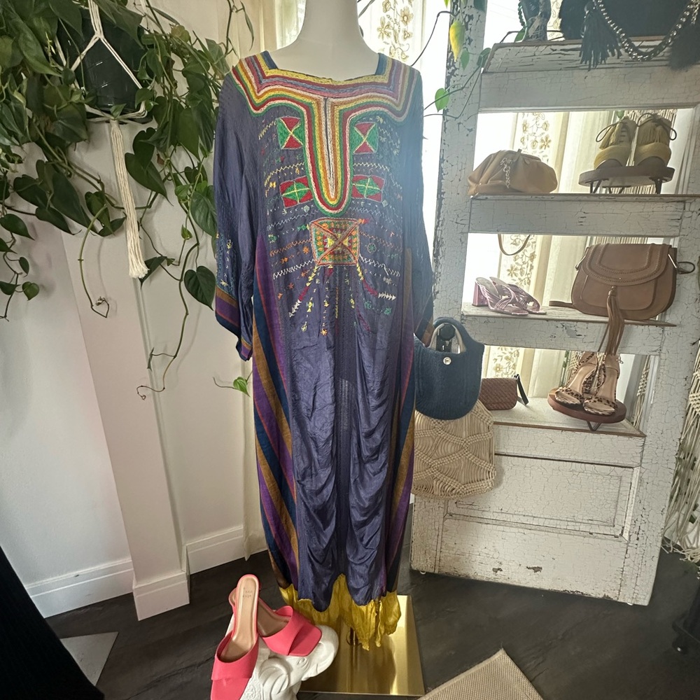 Vintage Beautifully Hand Embroidered 70’s Dress